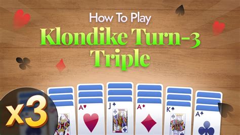 klondike by threes|klondike 3 turn.
